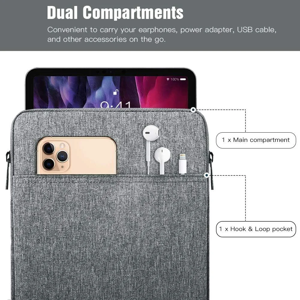 کیف محافظ تبلت هواوی Honor Pad X9 سایز 11.5 اینچ مدل 2023، کاور کیف دار ضد ضربه با جیب، مناسب برای تبلت Honor Pad X9 11.5 اینچی (رنگ صورتی)