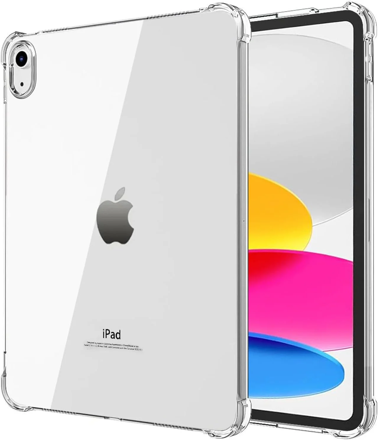 کاور شفاف GALTD برای آیپد نسل 10، 10.9 اینچ 2022، محافظ TPU باریک و سبک، پوشش ضد ضربه با لبه برجسته، پشت شفاف برای محافظ ضربه گیر آیپد نسل 10