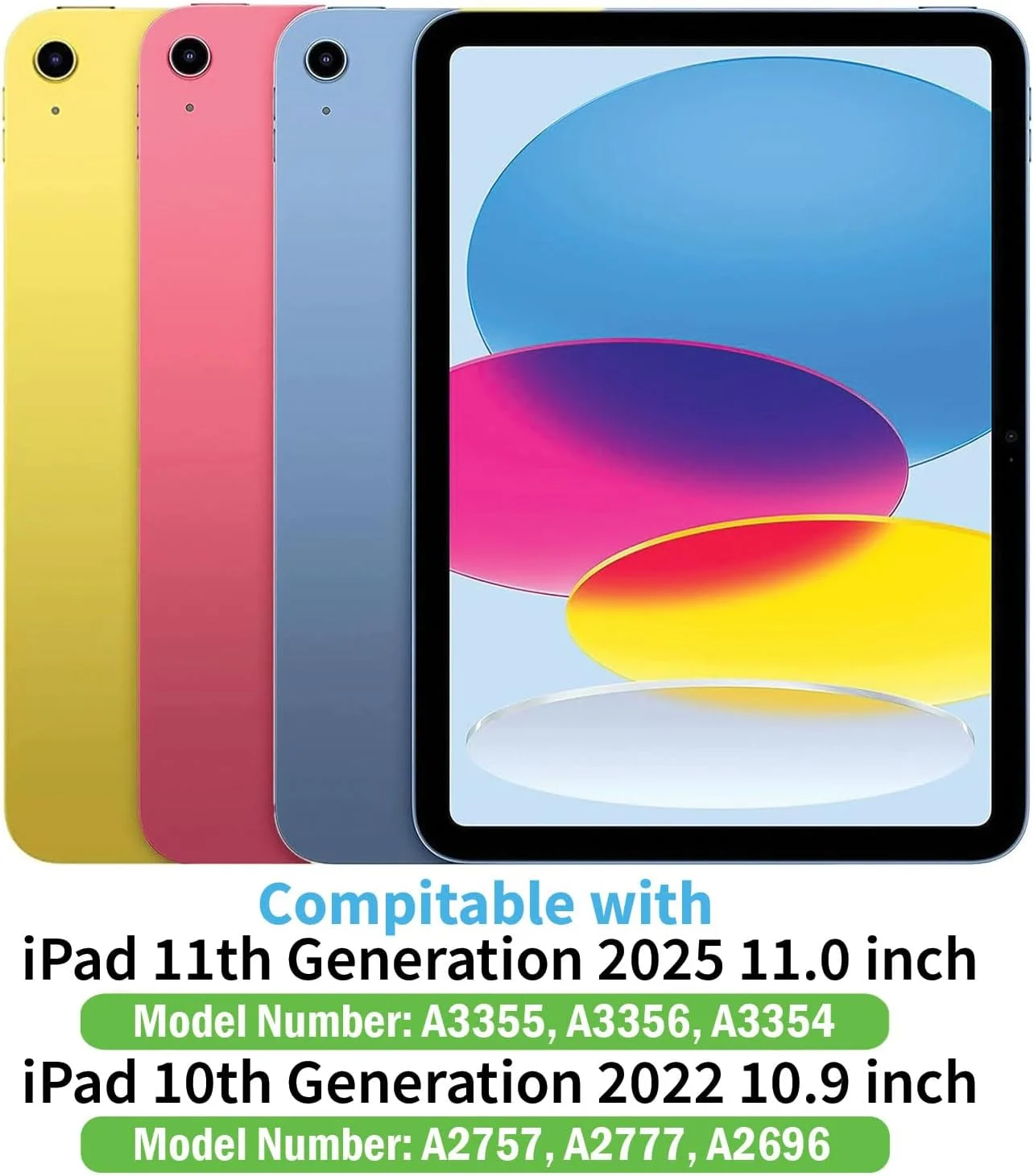 کاور شفاف GALTD برای آیپد نسل 10، 10.9 اینچ 2022، محافظ TPU باریک و سبک، پوشش ضد ضربه با لبه برجسته، پشت شفاف برای محافظ ضربه گیر آیپد نسل 10