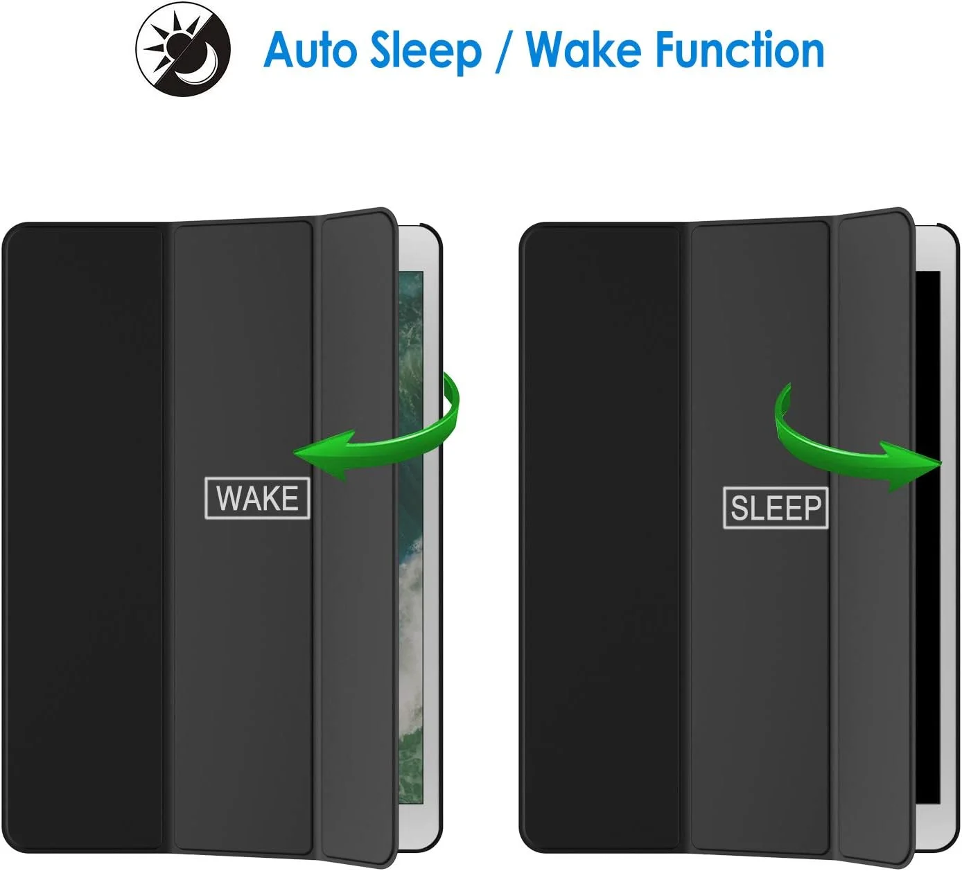 کاور JETech برای آیپد ایر 3 (10.5 اینچی 2019، نسل سوم) و آیپد پرو 10.5، قابلیت بیدار/خواب خودکار (مشکی)