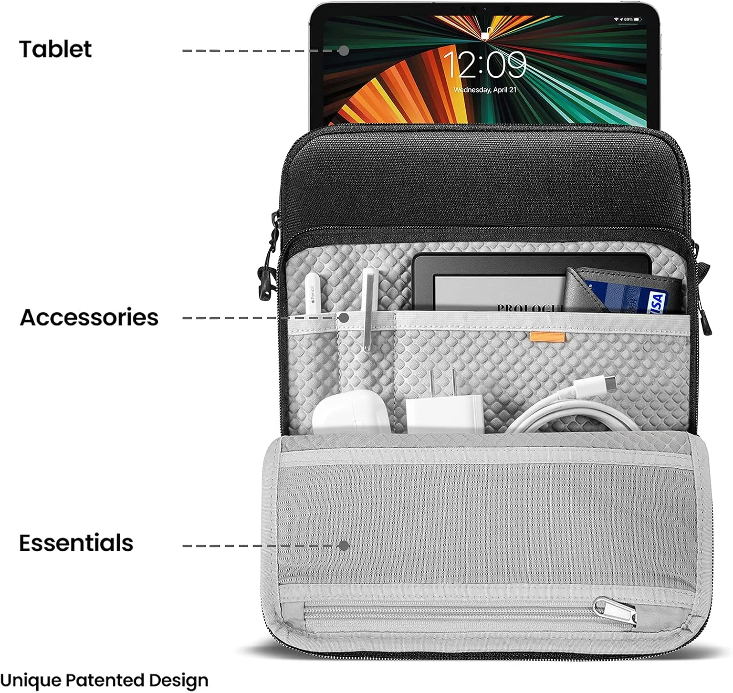 کیف رودوشی آیپد Tomtoc DefenderACE-H13