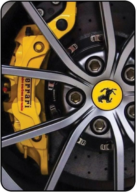 کاور محافظ چرمی طرح چرخ فراری مدل AAIPAD234N304 مناسب برای آیپد 2/3/4