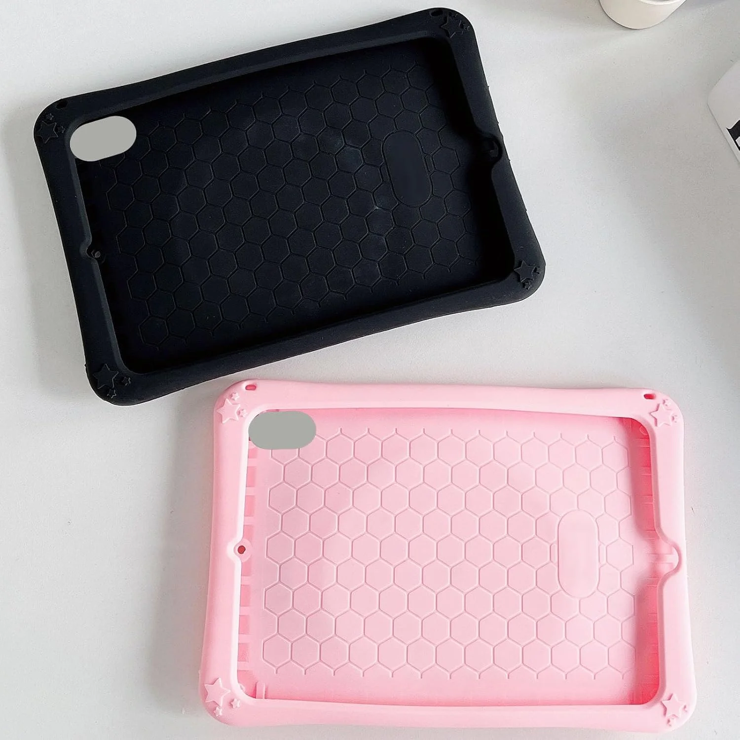 کیف محافظ تبلت ایس استور سازگار با تبلت آنر پد X9 سایز 11.5 اینچ (مدل 2023)، طرح گربه بامزه مناسب کودکان، با دستگیره چرخان 360 درجه و پایه تاشو، ضد ضربه، مقاوم و مناسب کودکان، رنگ صورتی