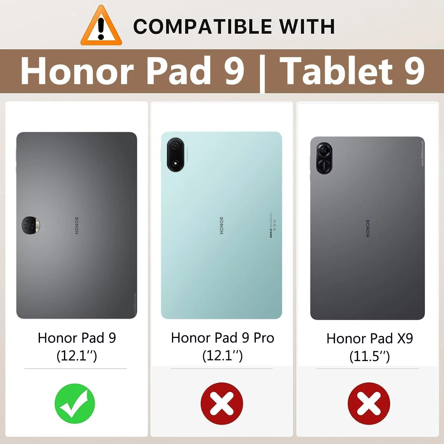 کیبورد بلوتوثی ZOMUN با ترک‌پد برای Honor Pad 9 | تبلت Honor 9 (12.1 اینچ)، کیبورد بی‌سیم با کاور محافظ و ماوس ترک‌پد