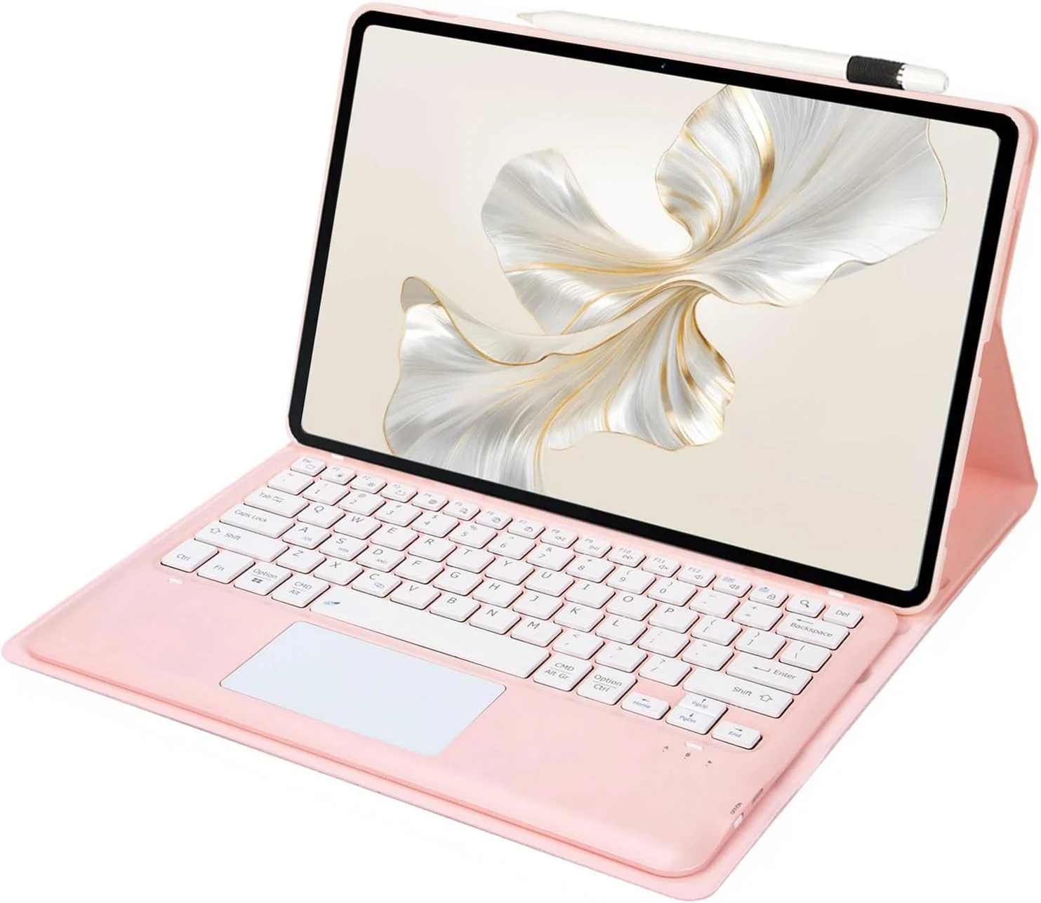 کیبورد بلوتوثی ZOMUN با ترک‌پد برای Honor Pad 9 | تبلت Honor 9 (12.1 اینچ)، کیبورد بی‌سیم با کاور محافظ و ماوس ترک‌پد