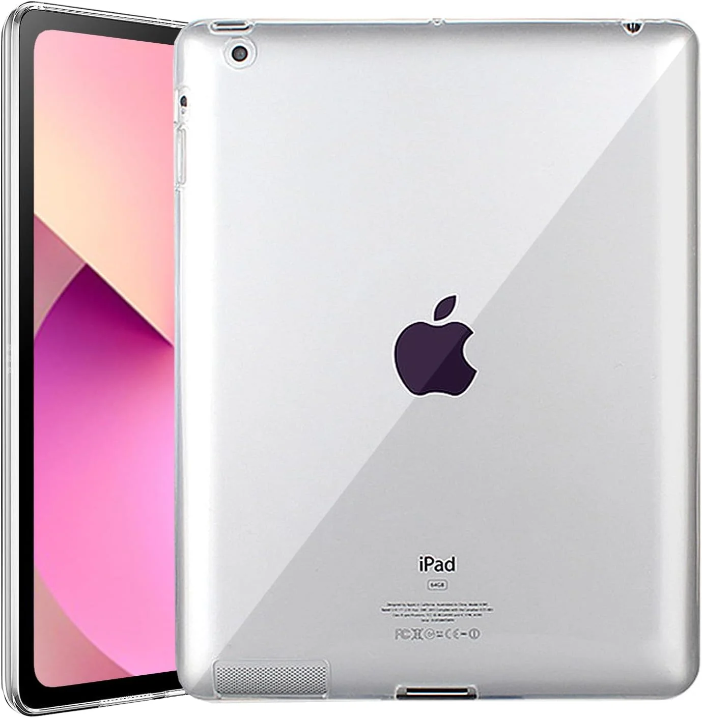 کاور شفاف و باریک سیلیکونی Aspack مدل TPU مناسب برای آیپد نسل دوم/سوم/چهارم 9.7 اینچی اپل آیپد 2، 3، 4، 9.7 اینچی 2011/2012 (مدل قدیمی) (شفاف)