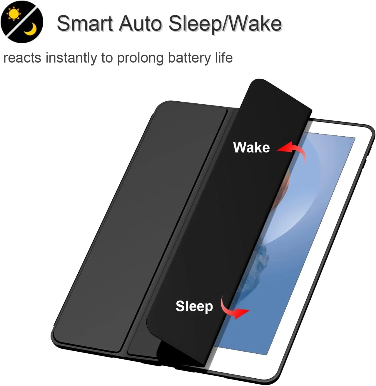 کاور محافظ Figair برای آیپد ایر 3 / پرو 10.5 اینچ، کاور محافظ هوشمند TPU نرم و فوق العاده نازک و سبک، کاور با قابلیت خواب/بیدار شدن خودکار با نگهدارنده قلم برای آیپد ایر نسل سوم/پرو 10.5 اینچ، مشکی