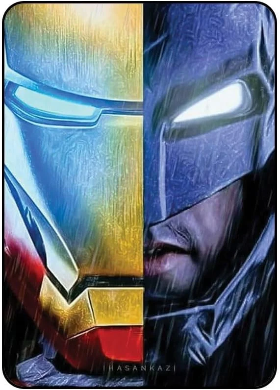 کاور محافظ آیپد 2/3/4 با طرح جذاب مرد آهنی و بتمن مدل AAIPAD234N69