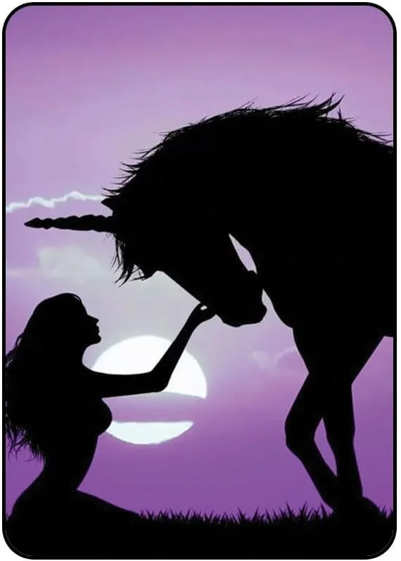 کاور محافظ آیپد 2/3/4 با طرح اسب تک شاخ و دختر مدل AAIPAD234N918