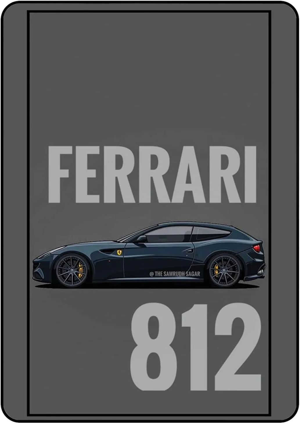 iPad 10.2 Inch 7th/8th/9th Generation Case, 10.2 Inch 7th/8th/9th Generation Case, Ipad Protective Case Cover For Apple iPad 10.2 7th/8th/9th Generation Ferrari 812