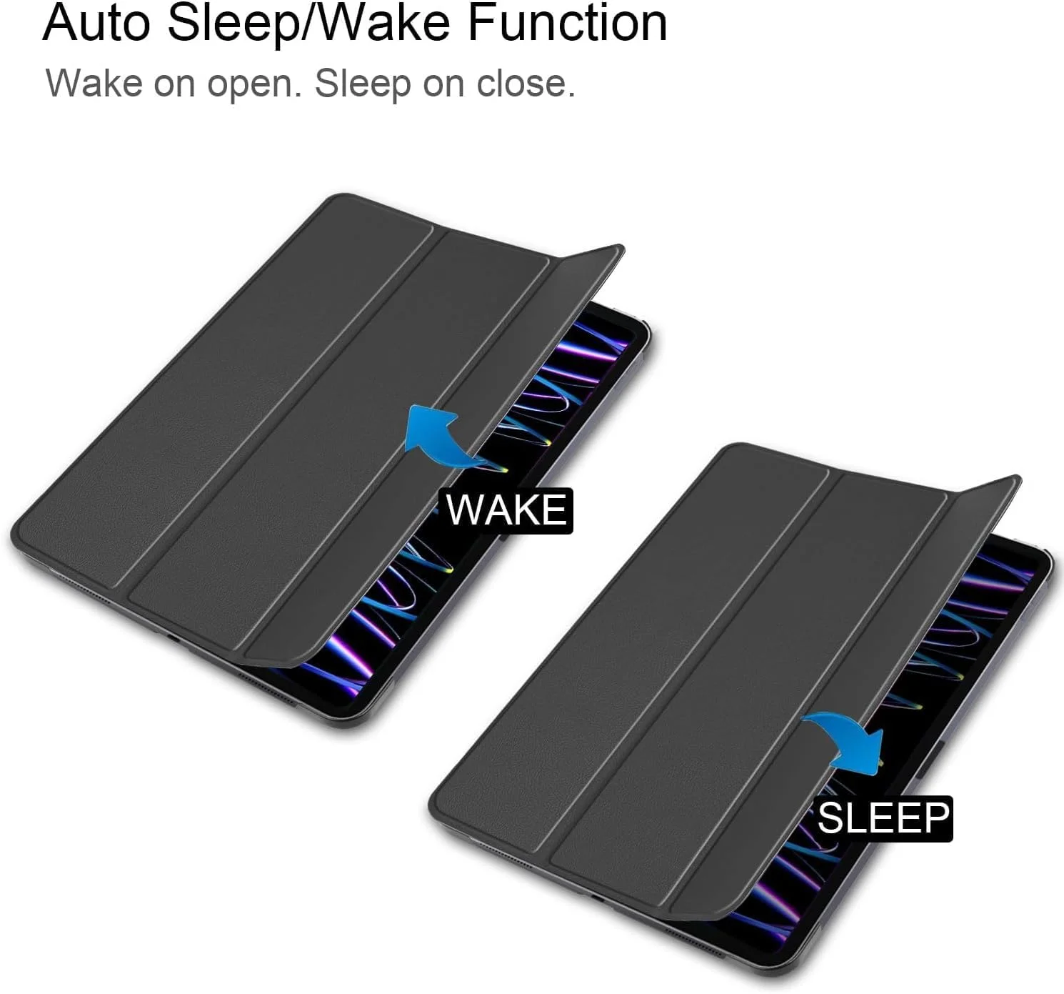 کاور باریک سه تایی ضد ضربه با پایه سیلیکونی نرم برای تبلت 11 اینچی هوآوی MatePad SE مدل 2024 (آبی نفتی)