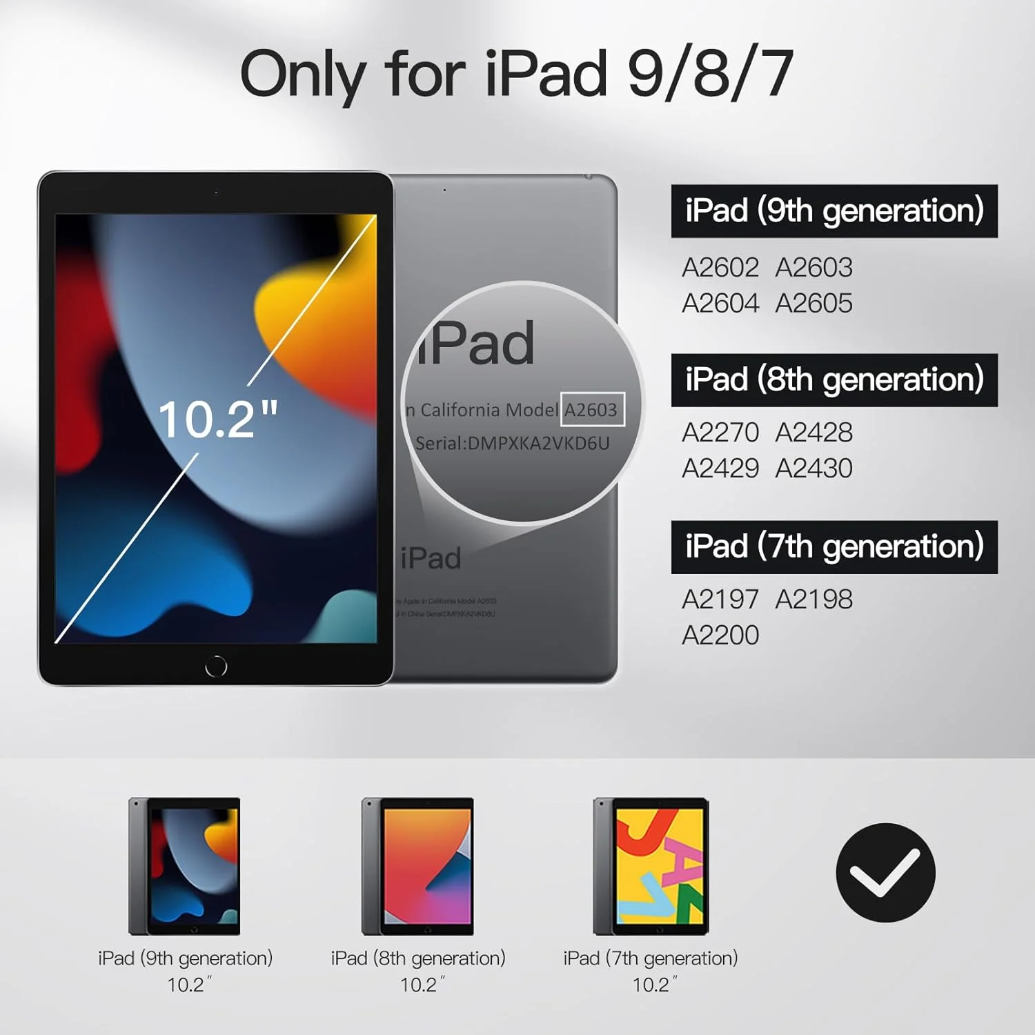 کیف محافظ کودکانه JETech برای آیپد 10.2 اینچی (نسل 9/8/7، 2021/2020/2019) با محافظ صفحه نمایش داخلی، کاور محافظ تبلت با دسته و پایه مقاوم در برابر ضربه (آلویی)