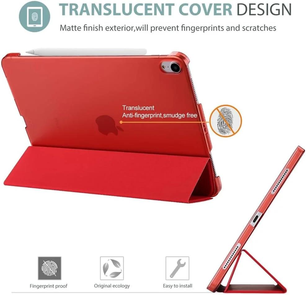 کیف تاشو Amerteer برای Apple iPad Air 4 | طراحی فوق العاده نازک و باریک، پایه مغناطیسی، پوشش کامل، بادوام و سبک