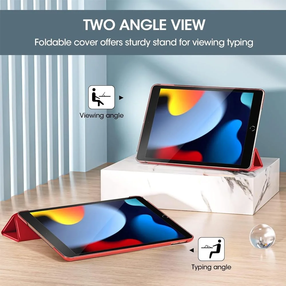 کیف تاشو Amerteer برای Apple iPad Air 4 | طراحی فوق العاده نازک و باریک، پایه مغناطیسی، پوشش کامل، بادوام و سبک