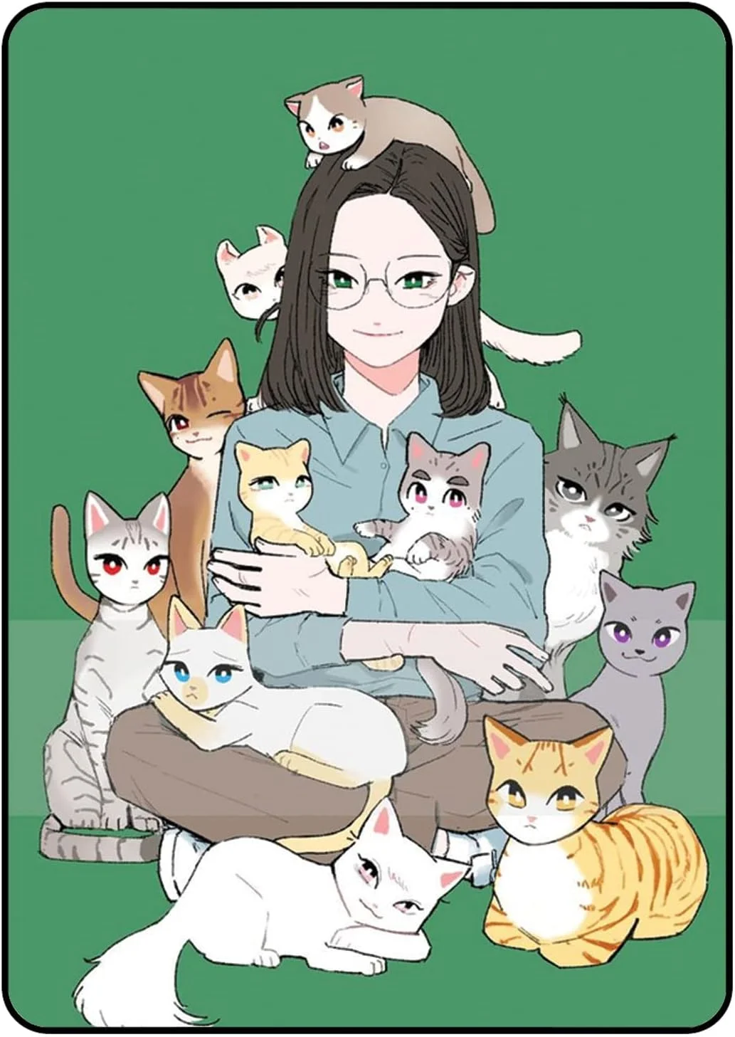 کاور آیپد 10.2 اینچی نسل 9 طرح چشم نواز، کاور محافظ آیپد 10.2 اینچی نسل 9، کاور محافظ آیپد اپل 10.2 نسل 9 طرح دختر و گربه ها