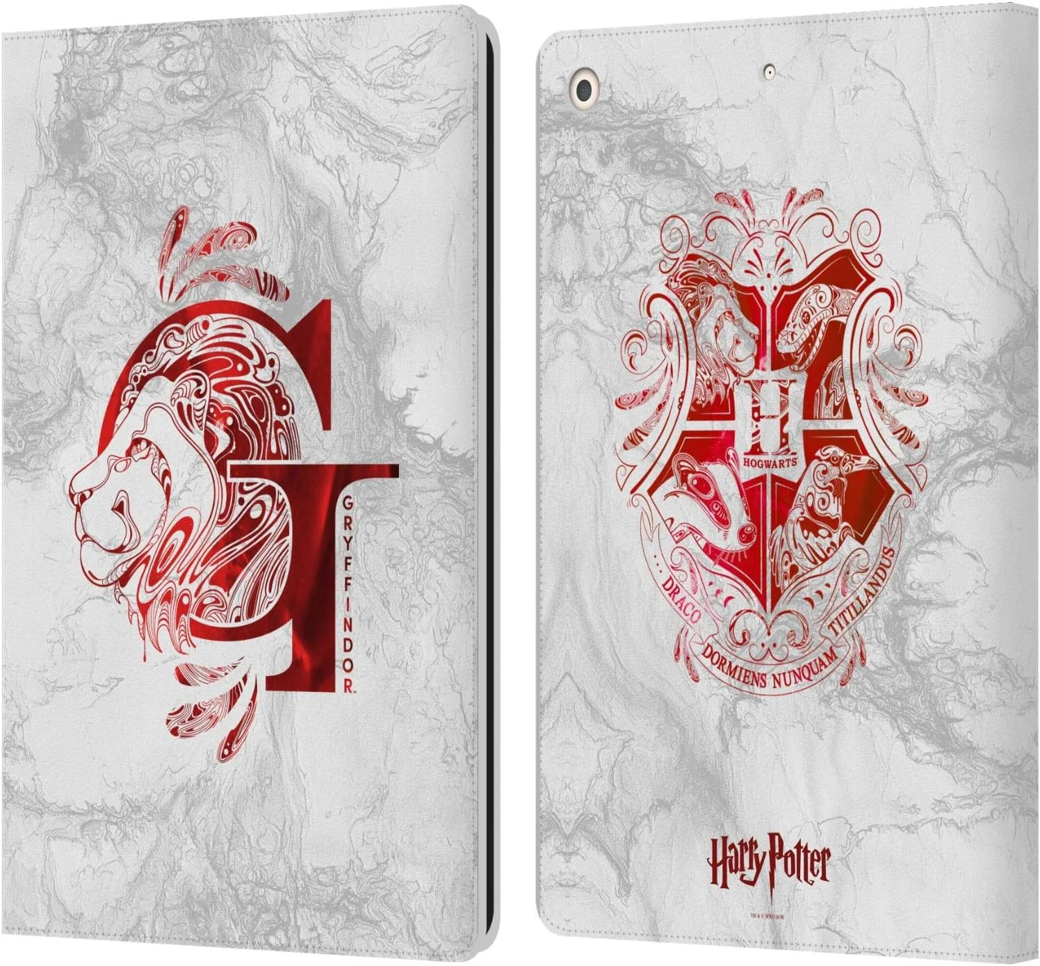 کاور کیف پول کتابی چرمی رسمی هری پاتر Gryffindor Aguamenti Deathly Hallows IX Head Case Designs سازگار با Apple iPad 10.2 (2019)