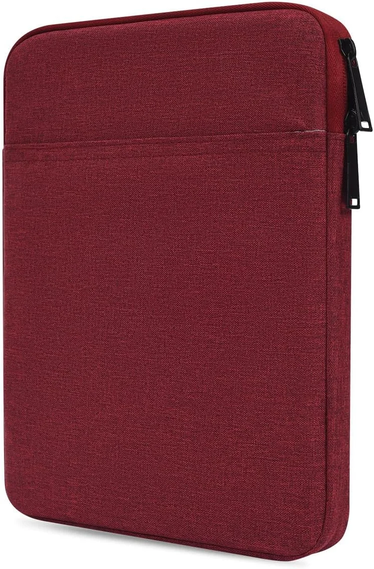 کیف محافظ تبلت مناسب برای آیپد 10.9 اینچی نسل 10 جدید/ آیپد پرو 11 اینچی/ آیپد 10.2 اینچی/ آیپد ایر 5 4 10.9 اینچی/ 10.5 پرو ایر، کیف محافظ سامسونگ گلکسی تب A8 10.5 اینچی، مناسب برای اسمارت کیبورد اپل، قرمز شرابی