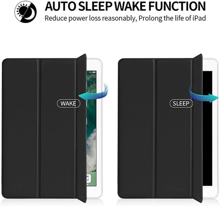 کیف سه تایی تبلت آیپد 10.2 اینچی 2020، روکش چرمی هوشمند پایه دار مناسب آیپد نسل 8 مدل A2270 A2428 A2429 (کیف محافظ نرم کوچک)