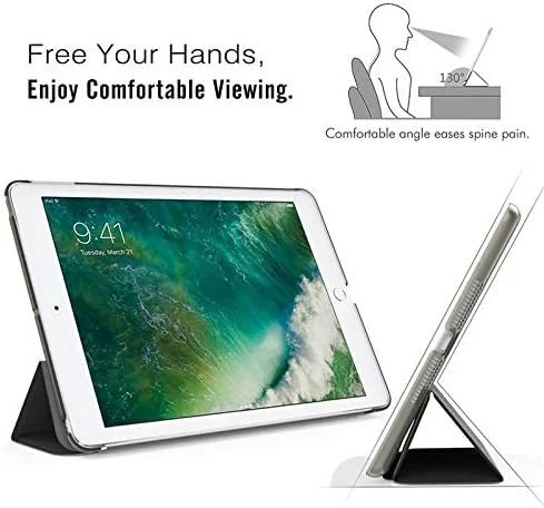 کیف سه تایی تبلت آیپد 10.2 اینچی 2020، روکش چرمی هوشمند پایه دار مناسب آیپد نسل 8 مدل A2270 A2428 A2429 (کیف محافظ نرم کوچک)