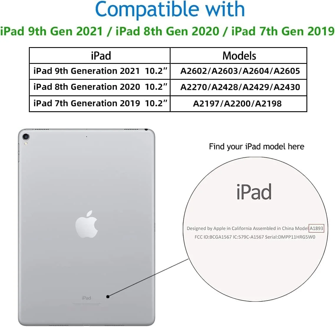 کاور چرمی چرخشی 360 درجه ProElite مناسب برای آیپد 10.2 اینچی نسل 9/8/7 اپل به همراه قلم لمسی، قهوه ای