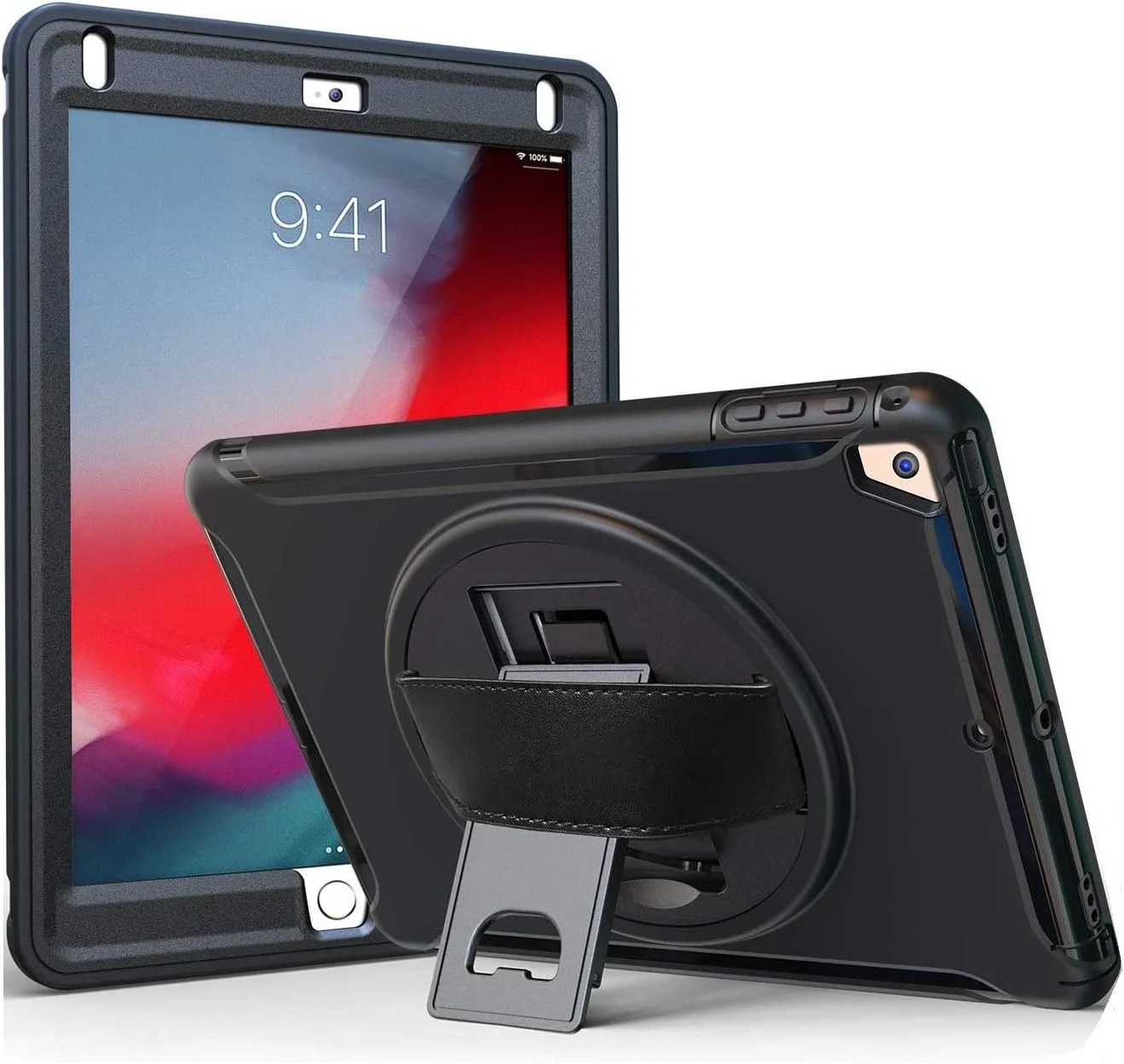 کاور مقاوم AWH برای آیپد 9.7 اینچی اپل مدل A1893 آیپد 6 نسل ششم، ضد ضربه، کاور مقاوم در برابر ضربه، کاور مقاوم آیپد با پایه، کاور محافظ کامل بدنه برای کودکان، مشکی. کاور مقاوم AWH برای آیپد 9.7 اینچی اپل مدل A1893 آیپد 6 نسل ششم، ضد ضربه، کاور مقاوم در برابر ضربه، کاور مقاوم آیپد با پایه، کاور محافظ کامل بدنه برای کودکان، مشکی.