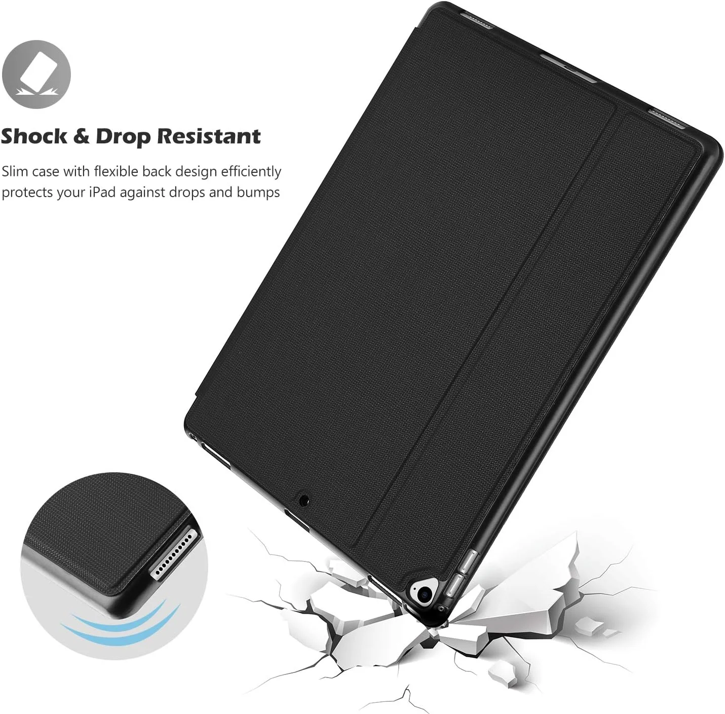 کاور محافظ باریک ProCase آیپد پرو 12.9 2017/2015 (مدل قدیمی، نسل دوم و اول)، کاور هوشمند تاشو برای آیپد پرو 12.9 اینچ نسل دوم 2017 / آیپد پرو 12.9 اینچ نسل اول 2015 - مشکی کاور محافظ باریک ProCase آیپد پرو 12.9 2017/2015 (مدل قدیمی، نسل دوم و اول)، کاور هوشمند تاشو برای آیپد پرو 12.9 اینچ نسل دوم 2017 / آیپد پرو 12.9 اینچ نسل اول 2015 - مشکی