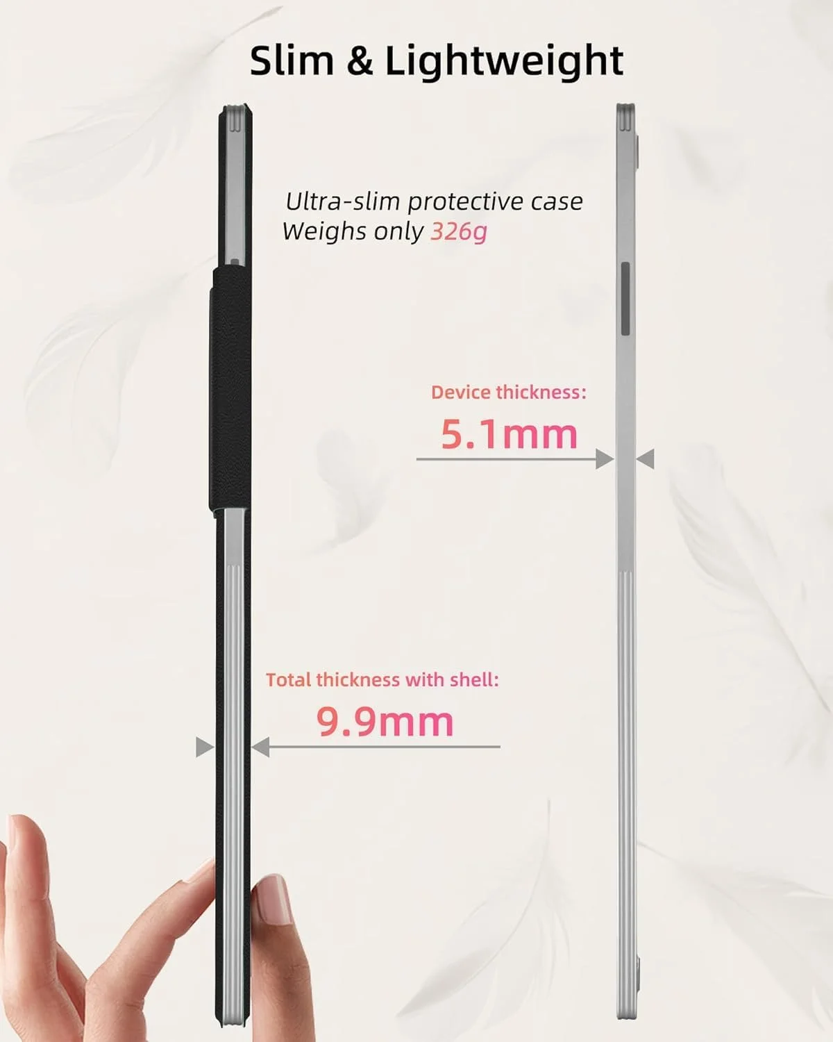 کاور Zuooiec برای Remarkable Paper Pro 11.8 اینچی، جلد محافظ باریک و سخت با قابلیت خواب/بیدار شدن خودکار و جای قلم، مناسب برای تبلت Remarkable Paper Pro مدل 2024، مشکی