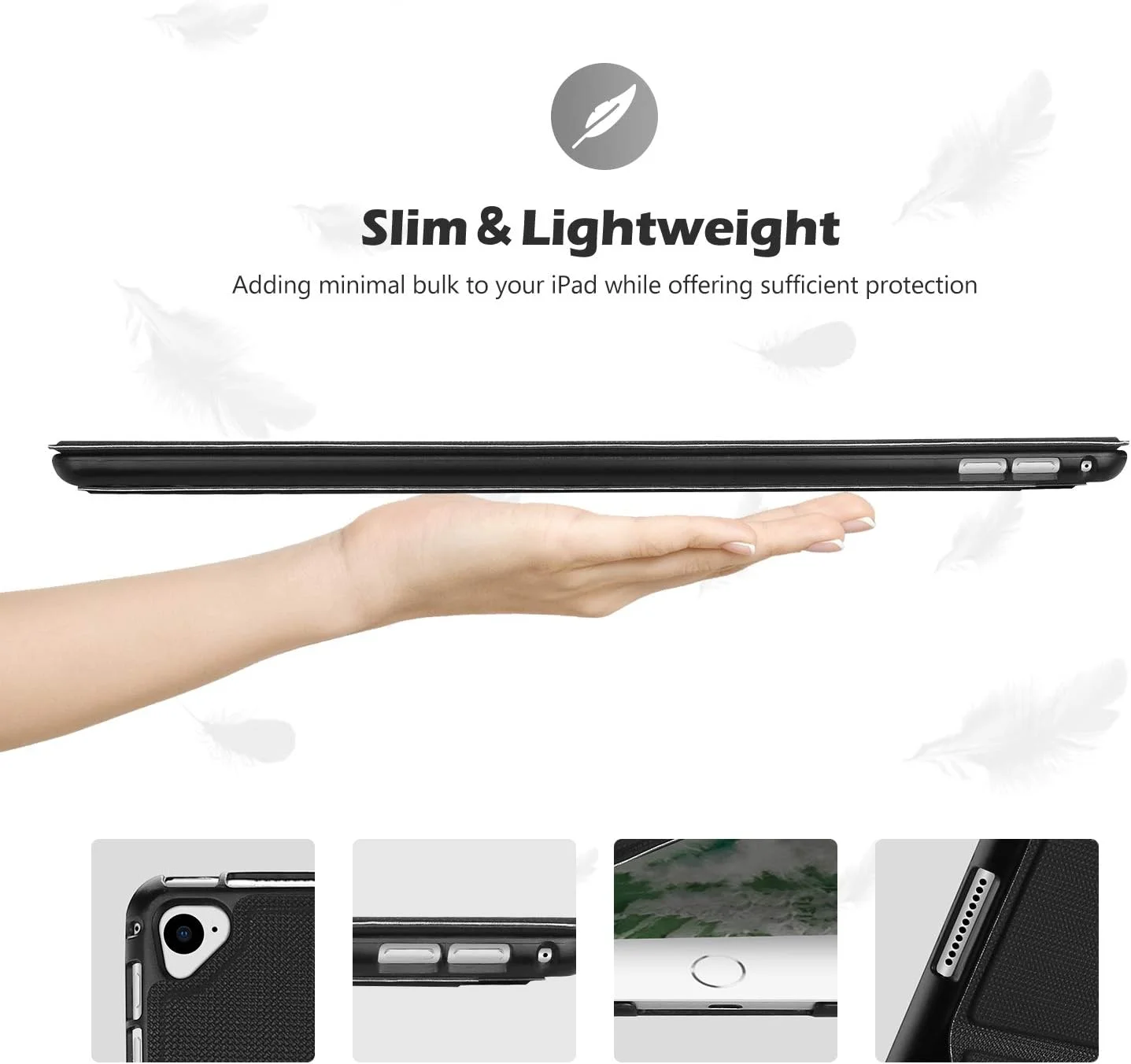 کاور محافظ باریک ProCase آیپد پرو 12.9 2017/2015 (مدل قدیمی، نسل دوم و اول)، کاور هوشمند تاشو برای آیپد پرو 12.9 اینچ نسل دوم 2017 / آیپد پرو 12.9 اینچ نسل اول 2015 - مشکی کاور محافظ باریک ProCase آیپد پرو 12.9 2017/2015 (مدل قدیمی، نسل دوم و اول)، کاور هوشمند تاشو برای آیپد پرو 12.9 اینچ نسل دوم 2017 / آیپد پرو 12.9 اینچ نسل اول 2015 - مشکی