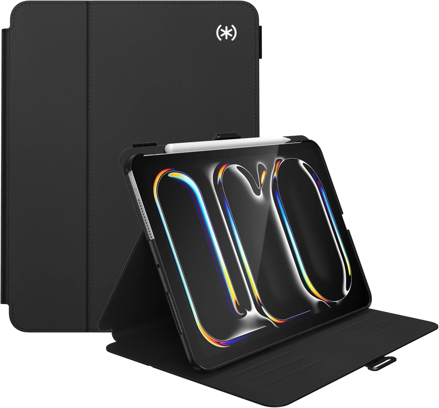 کیف اسپک برای آیپد پرو (2024) 11 اینچی - محافظت از افتادن و دوربین، پایه باریک چند حالته، Balance Folio، نگهدارنده اپل پنسل - مشکی/مشکی/سفید کیف اسپک برای آیپد پرو (2024) 11 اینچی - محافظت از افتادن و دوربین، پایه باریک چند حالته، Balance Folio، نگهدارنده اپل پنسل - مشکی/مشکی/سفید