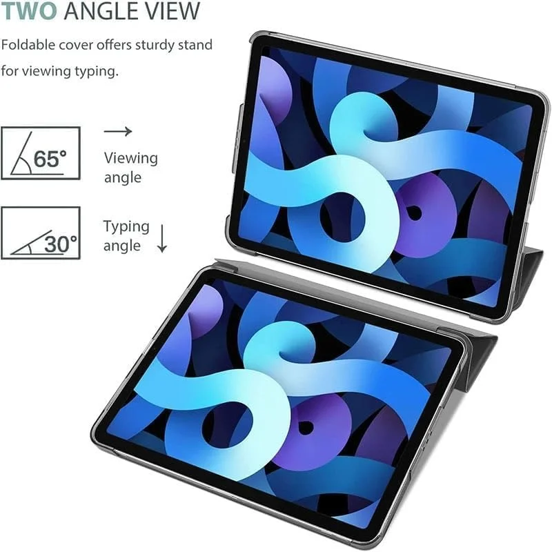 کیف آیپد نسل 10، 10.9 اینچی، کاور تبلت کودکانه با محافظ صفحه نمایش 2 لایه، استند تاشو، جای قلم برای آیپد نسل 10، 10.9 اینچی، حالت خواب و بیدار خودکار 2022، آبی تیره