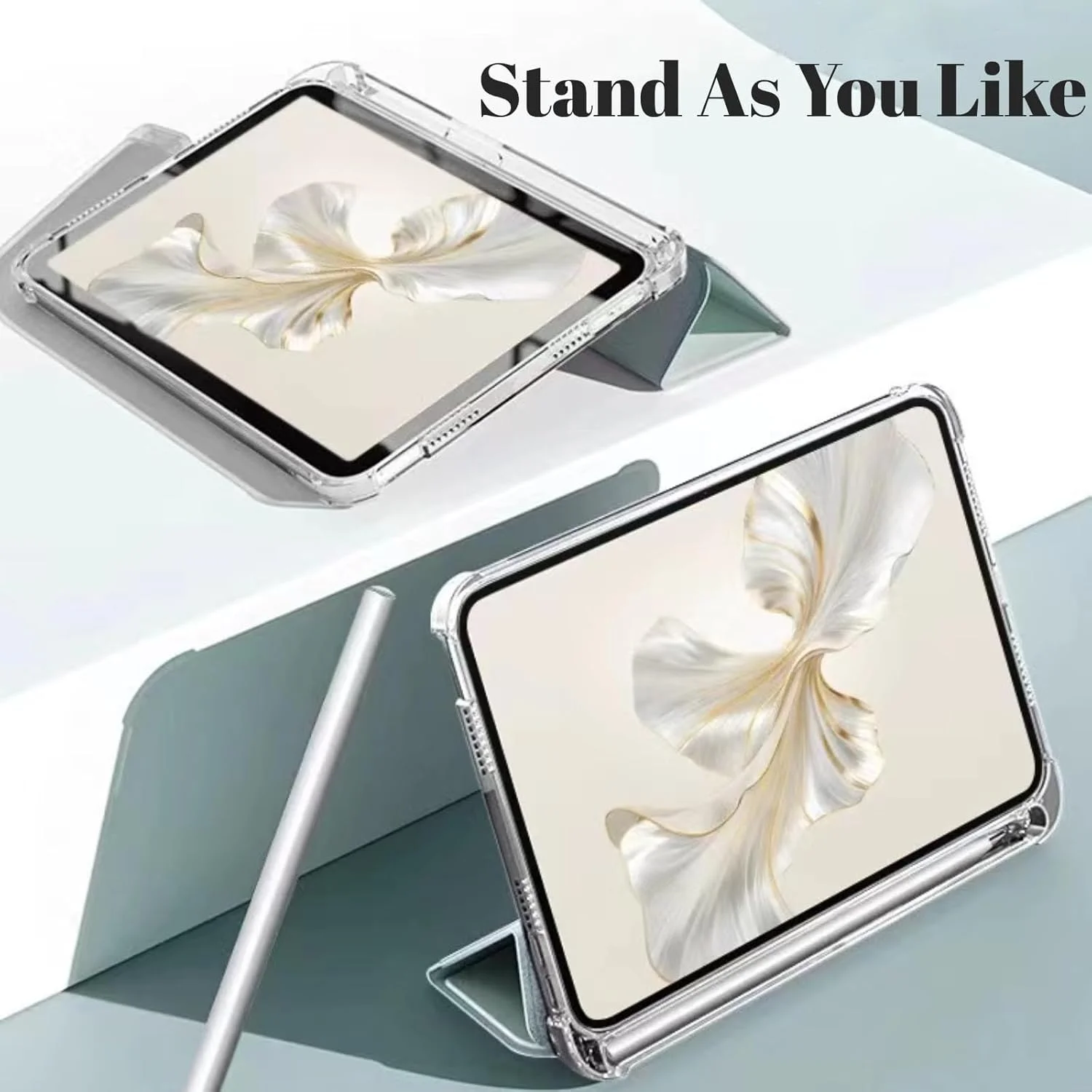 کاور نسلين سازگار با تبلت آنر پد 9 اینچ 12.1 مدل 2024، کاور باریک و سبک TPU ضد ضربه با قاب پشتی شفاف محافظ برای تبلت آنر پد 9 اینچ 12.1 مدل 2024 (مشکی)