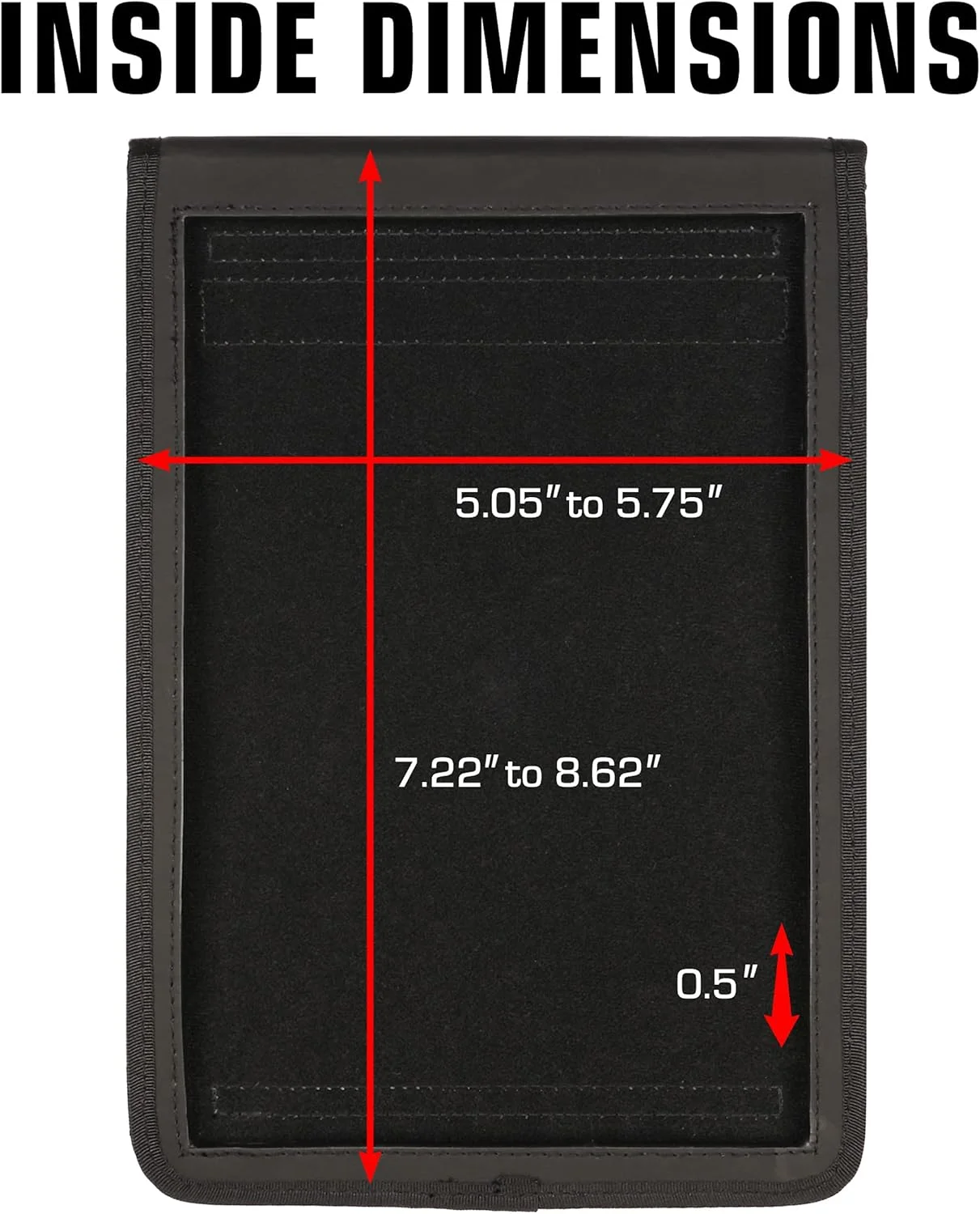 کیف محافظ آیپد مینی 4 USA Gear (مشکی) با محافظ صفحه لمسی خازنی داخلی و بند شانه قابل تنظیم - کیف مسافرتی X T7 مناسب برای تمام نسل های تبلت آیپد مینی