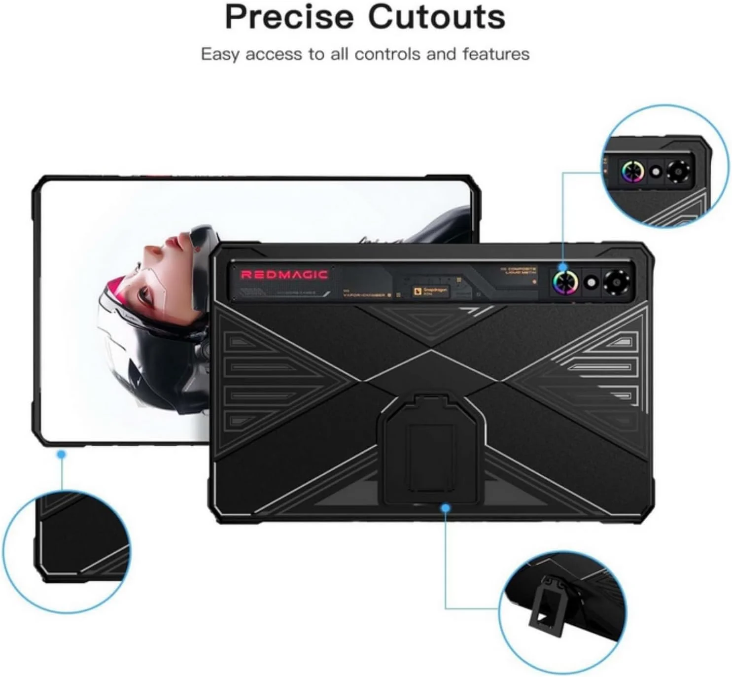 کیف محافظ تبلت گیمینگ RedMagic Tablet 3 Pro 9.06 اینچی (2025) مدل SKEIDO، یک عدد، با پایه، ساخته شده از مواد TPU و PC، محافظت کامل، ضد خش و مقاوم در برابر گرد و غبار (مشکی) کیف محافظ تبلت گیمینگ RedMagic Tablet 3 Pro 9.06 اینچی (2025) مدل SKEIDO، یک عدد، با پایه، ساخته شده از مواد TPU و PC، محافظت کامل، ضد خش و مقاوم در برابر گرد و غبار (مشکی)