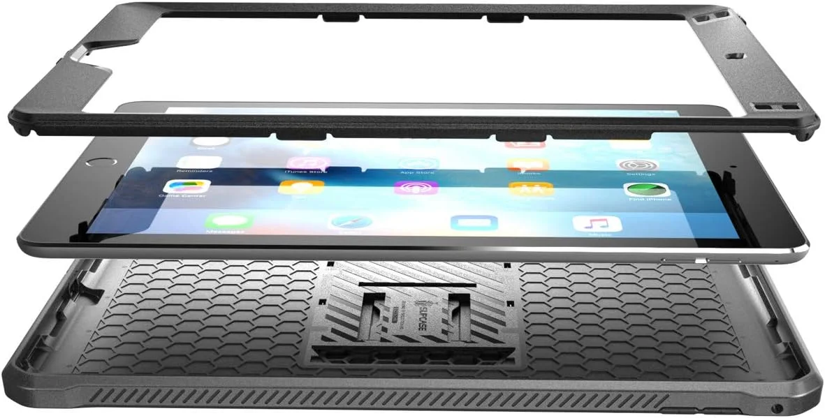 کاور محافظ آیپد مینی 5 مدل SUPCASE [سری UB PRO]، کاور مقاوم و دارای پایه با محافظ صفحه نمایش داخلی سازگار با آیپد مینی 4 - مشکی