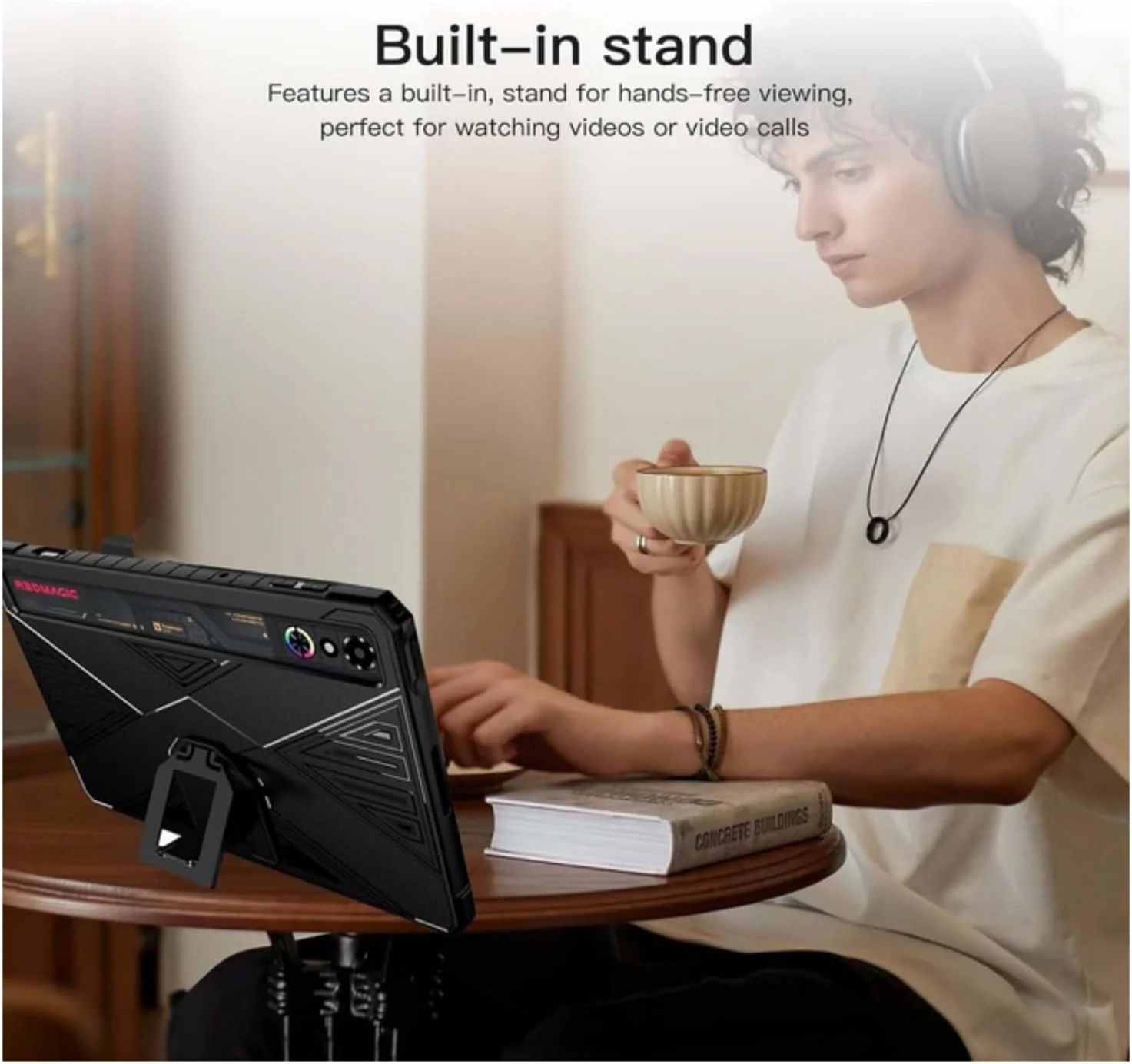کیف محافظ تبلت گیمینگ RedMagic Tablet 3 Pro 9.06 اینچی (2025) مدل SKEIDO، یک عدد، با پایه، ساخته شده از مواد TPU و PC، محافظت کامل، ضد خش و مقاوم در برابر گرد و غبار (مشکی) کیف محافظ تبلت گیمینگ RedMagic Tablet 3 Pro 9.06 اینچی (2025) مدل SKEIDO، یک عدد، با پایه، ساخته شده از مواد TPU و PC، محافظت کامل، ضد خش و مقاوم در برابر گرد و غبار (مشکی)