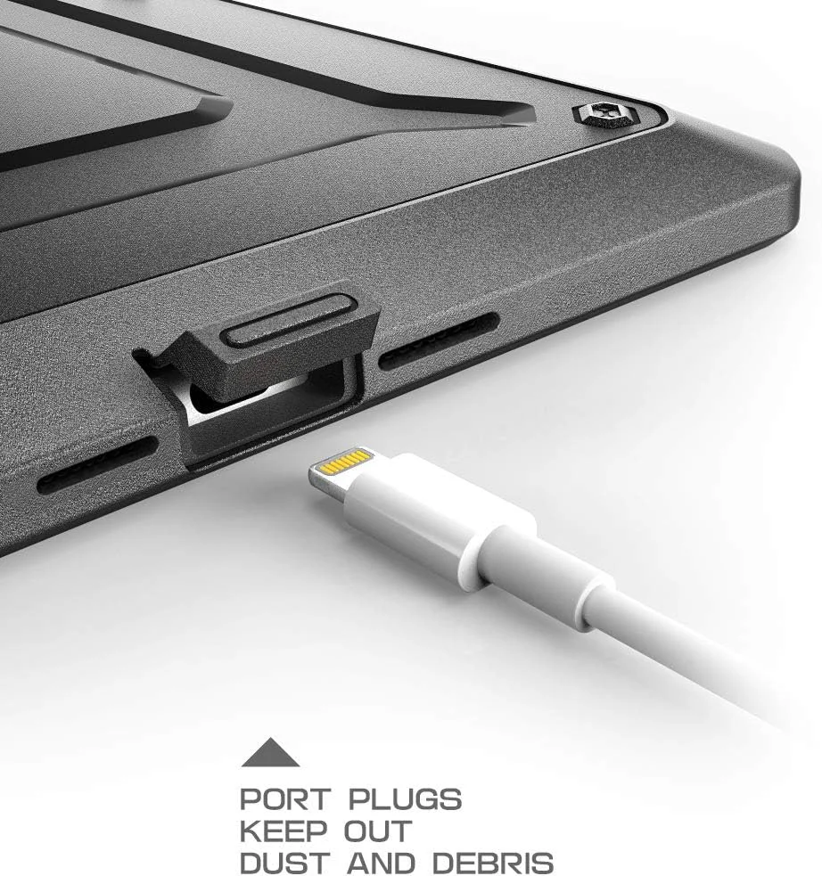 کاور محافظ آیپد مینی 5 مدل SUPCASE [سری UB PRO]، کاور مقاوم و دارای پایه با محافظ صفحه نمایش داخلی سازگار با آیپد مینی 4 - مشکی