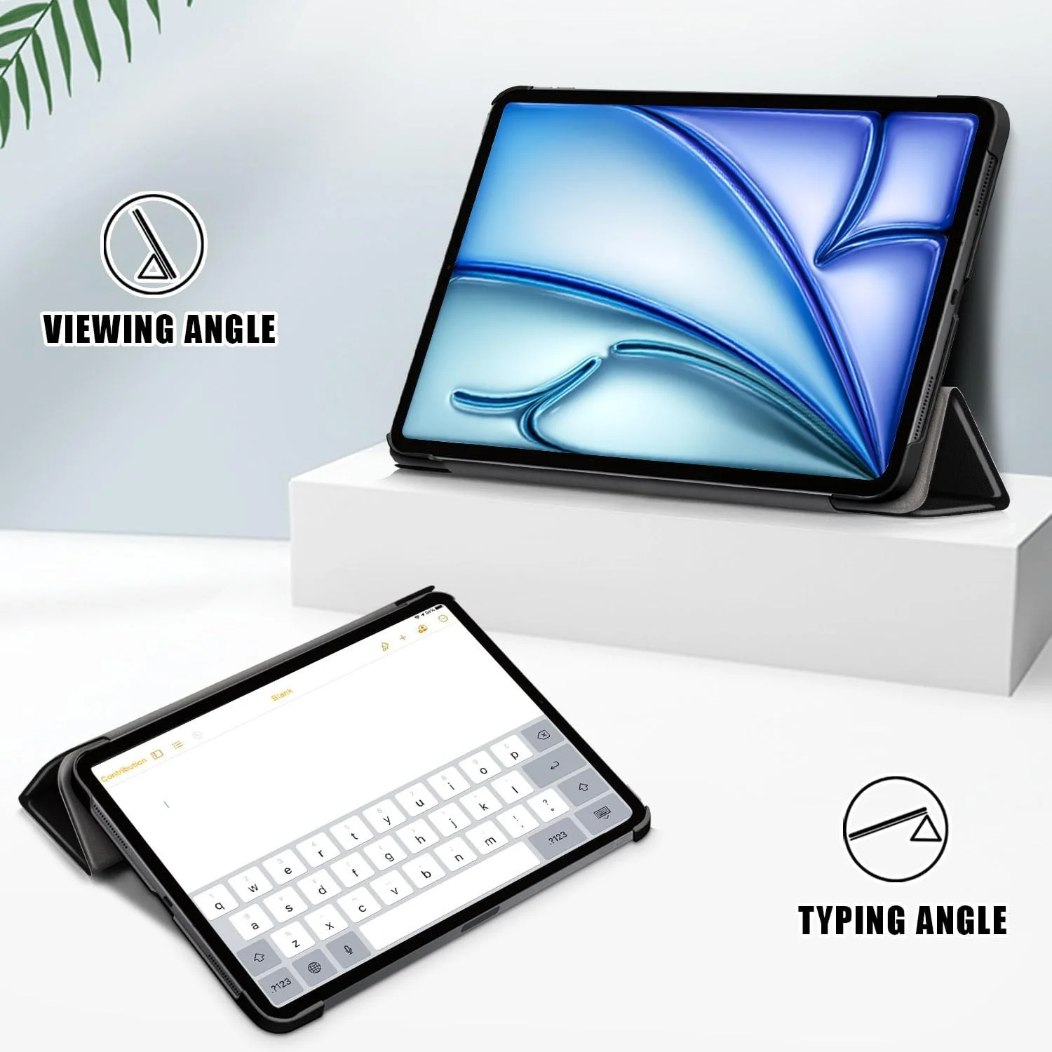 کاور یو یو کاورز برای آیپد (A16) نسل 11 اینچی 11 اینچ 2025 و کاور آیپد نسل 10 اینچی 10.9 اینچ 2022 با استند [خواب/بیداری خودکار] چرم PU هوشمند و کاور سه تایی ضد ضربه سپر سخت، Don't Touch Me