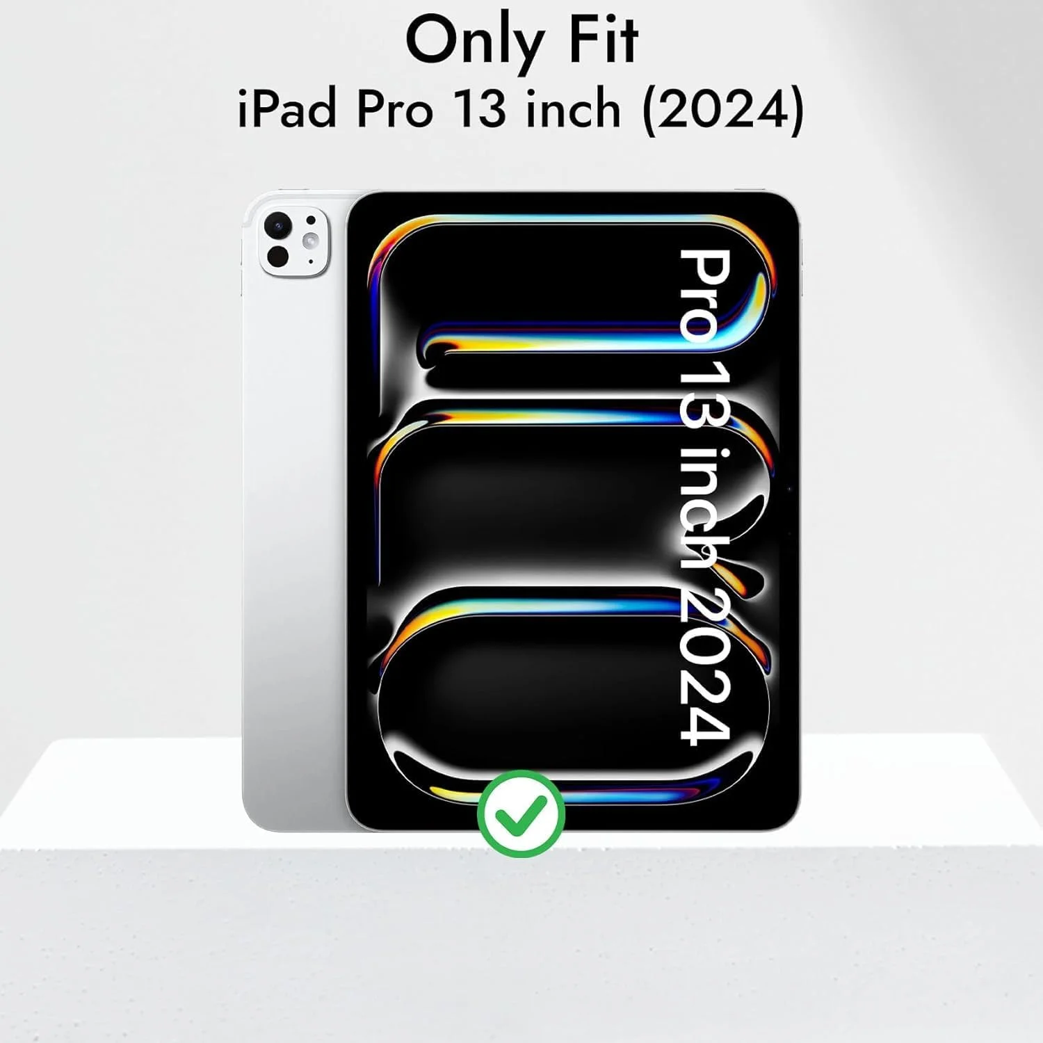 کاور آیپد پرو ۱۳ اینچ Zubitech مدل M4 2024 به همراه جای قلم، استند سه تایی و کاور پشتی TPU ضد ضربه مناسب برای آیپد پرو ۱۳ اینچ ۲۰۲۴ با پشتیبانی از Apple Pencil Pro/USB-C (مشکی)