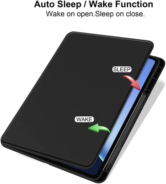 کاور محافظ تبلت Moninsta سازگار با OnePlus Pad 3 2025 [13.2 اینچ] به همراه جای قلم، کاور محافظ چند زاویه ای PC سخت آکریلیک شفاف با قابلیت بیدار و خواب خودکار برای OnePlus Pad 3 (مشکی)