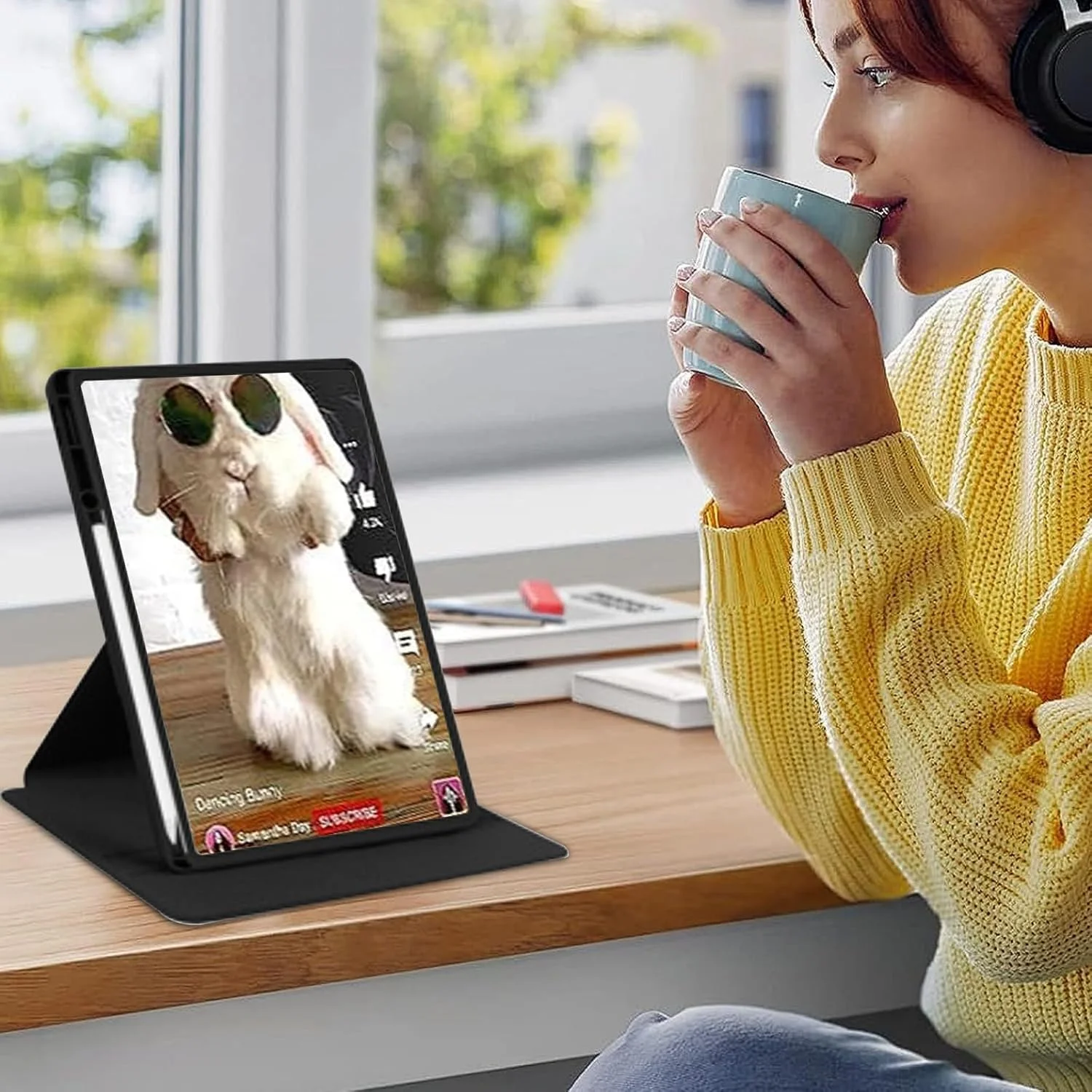 کاور محافظ تبلت Moninsta سازگار با OnePlus Pad 3 2025 [13.2 اینچ] به همراه جای قلم، کاور محافظ چند زاویه ای PC سخت آکریلیک شفاف با قابلیت بیدار و خواب خودکار برای OnePlus Pad 3 (مشکی)