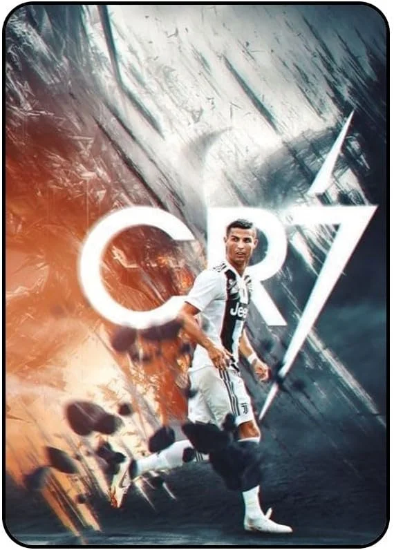 کاور محافظ چاپی CR7 مدل AAIPAD1025GENN243 جذاب برای آیپد نسل 5/6/7/8/9 اپل 10.2 اینچی