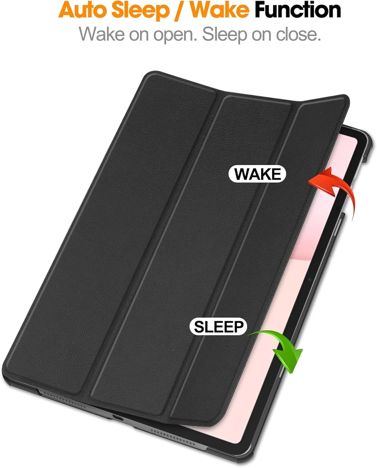 کیف تبلت SKEIDO مناسب برای آنر پد 10 12.1 اینچ 2025، زوایای دید چندگانه، روکش هوشمند چرمی PU جدید با قابلیت بیدار شدن/خواب خودکار، کیف باریک تاشو برای لوازم جانبی آنر پد 10 12.1 اینچ (مشکی)