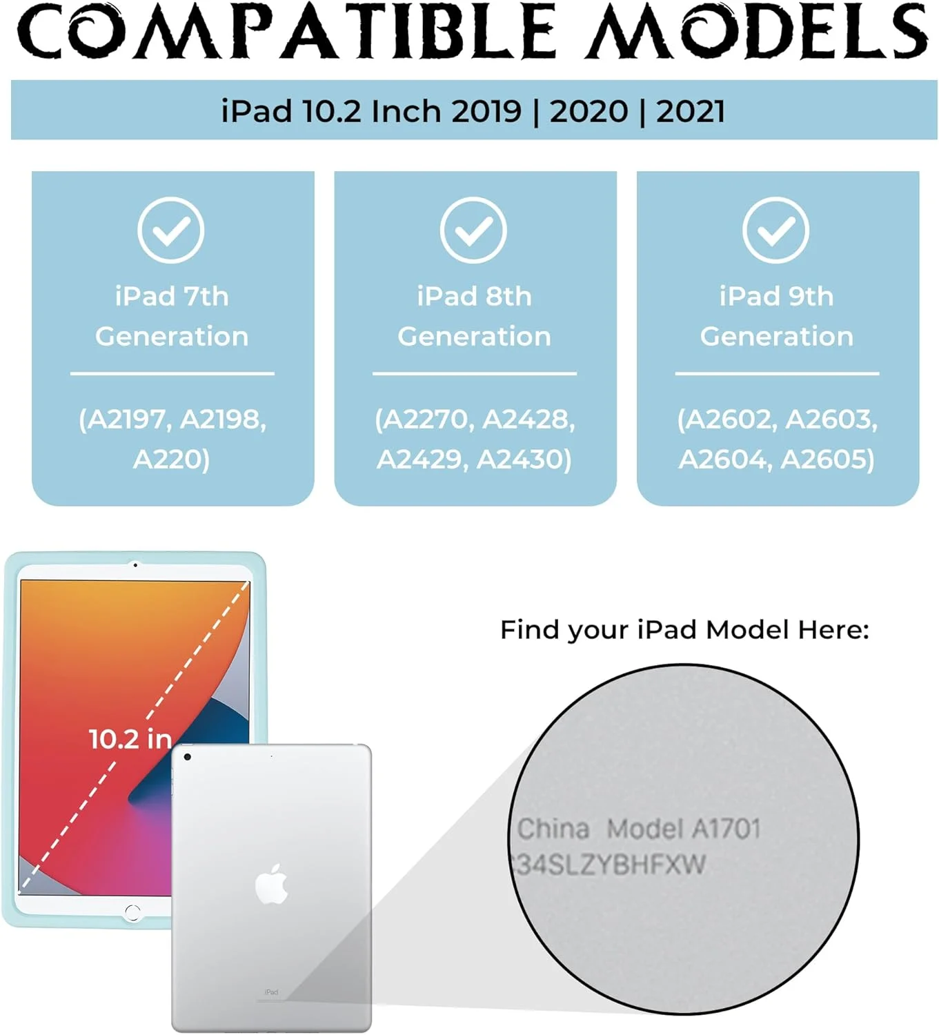 کاور آیپد دیزنی فروزن برای کودکان - کاور 10.2 اینچی برای آیپد نسل 9/8/7 - کاور تبلت 2019/2020/2021 با استند، محافظ سیلیکونی ضد ضربه