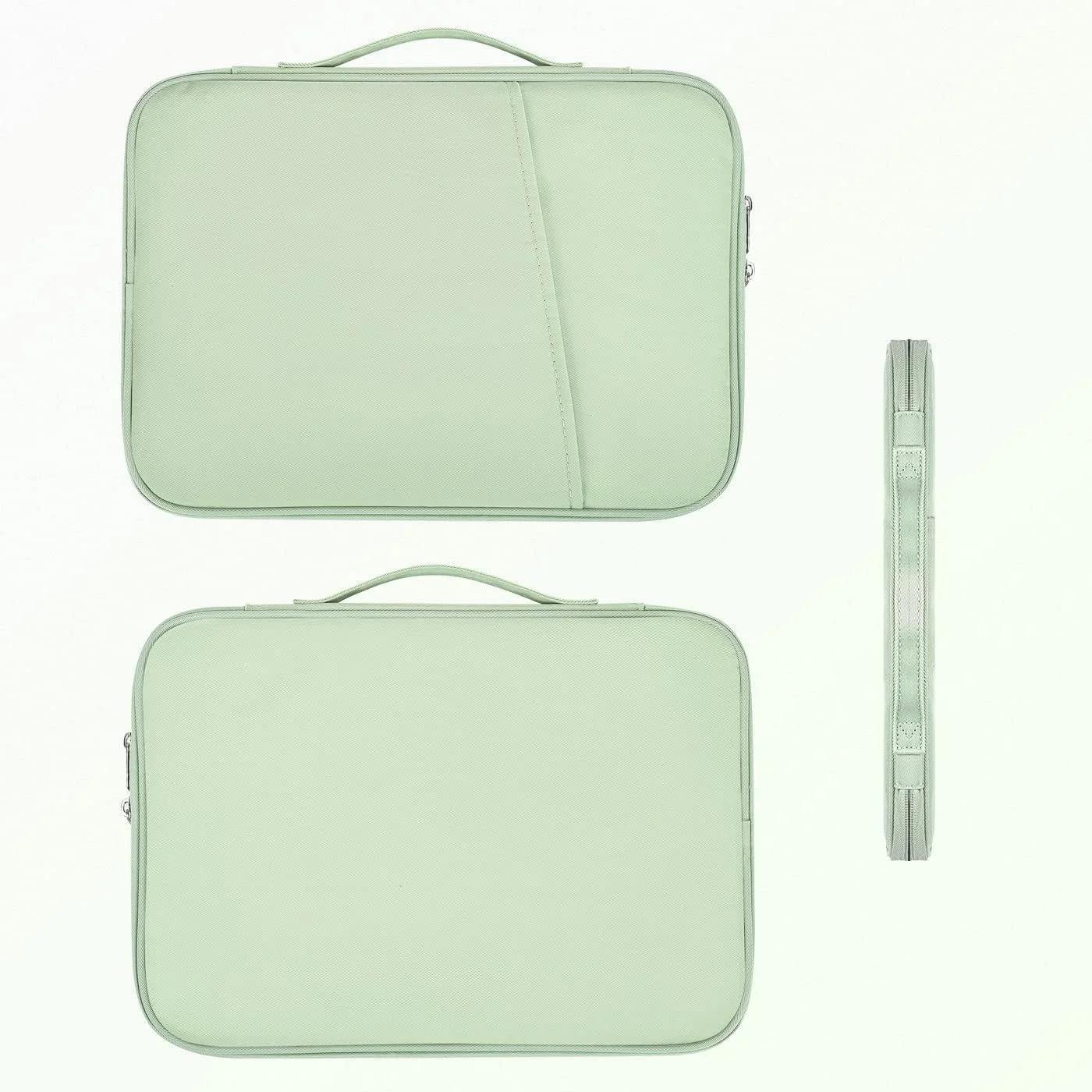 کیف آستینی آیپد پرو 12.9 اینچی iKammo، کیف حمل تبلت برای آیپد پرو 13 اینچی M4 2024 و آیپد ایر M2 با مجیک/اسمارت کیبورد، سرفیس پرو 10/9/8/X، سبز