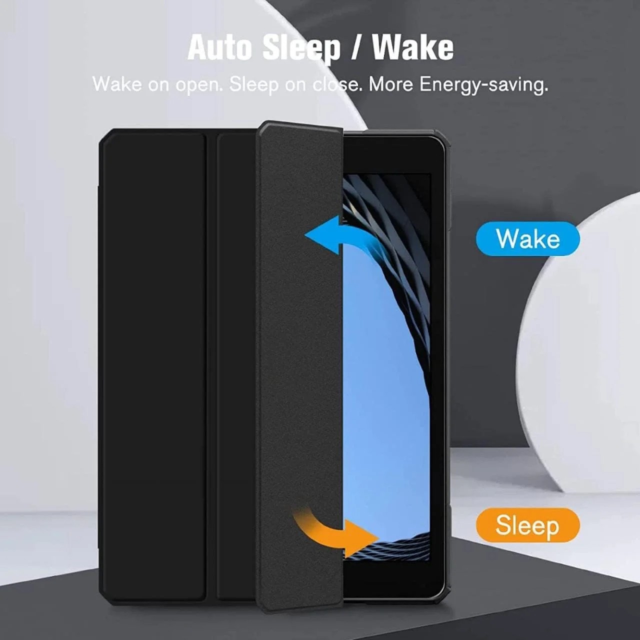 کاور باریک هیبریدی Glassology مناسب برای آیپد نسل 9/8/7 (2021/2020/2019) 10.2/10.5 اینچ - [دارای جای قلم] کاور ضد ضربه با پشت شفاف و محافظ صفحه نمایش (مشکی)