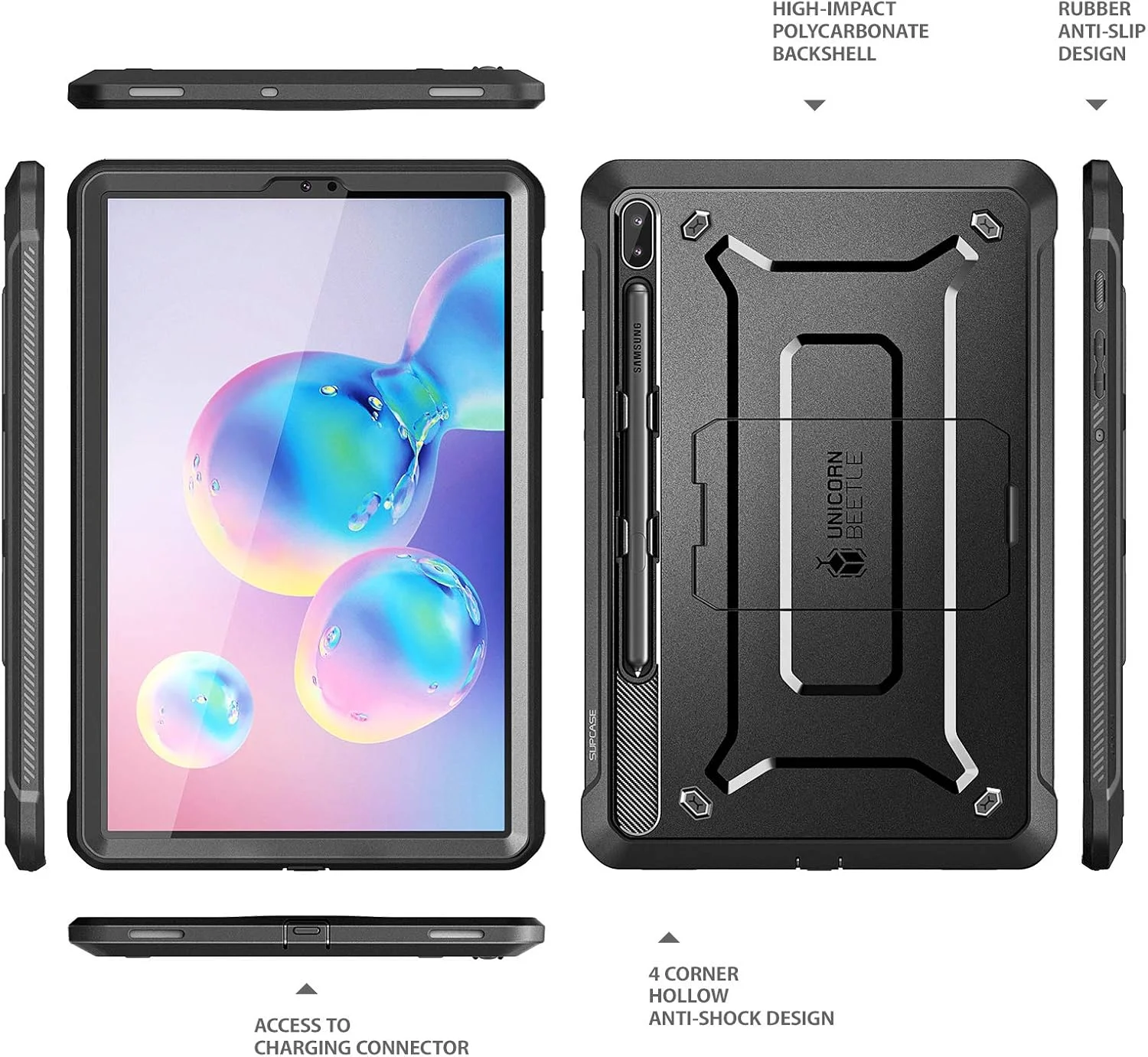 کاور محافظ فول بادی SUPCASE سری Unicorn Beetle PRO مناسب برای تبلت گلکسی تب S6 (نسخه 2019) به همراه محافظ صفحه نمایش داخلی - مشکی کاور محافظ فول بادی SUPCASE سری Unicorn Beetle PRO مناسب برای تبلت گلکسی تب S6 (نسخه 2019) به همراه محافظ صفحه نمایش داخلی - مشکی