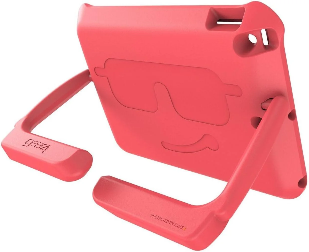 کیف محافظ ZAGG Gear4 D3O Orlando برای آیپد 10.2 اینچی، مناسب کودکان، ضد ضربه، (قرمز مرجانی)