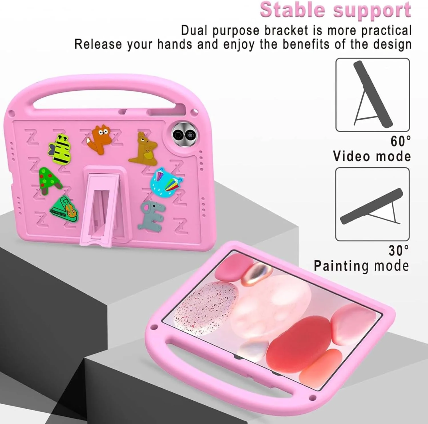 کیف محافظ کودکانه Vurtboly سازگار با Honor Pad 10 12.1 اینچ 2025، کاور محافظ کامل بدنه زیبا با پایه دسته دار، کاور سبک و مقاوم در برابر ضربه با بند شانه و پایه برای Honor Pad 10 12.1 اینچ (صورتی) کیف محافظ کودکانه Vurtboly سازگار با Honor Pad 10 12.1 اینچ 2025، کاور محافظ کامل بدنه زیبا با پایه دسته دار، کاور سبک و مقاوم در برابر ضربه با بند شانه و پایه برای Honor Pad 10 12.1 اینچ (صورتی)