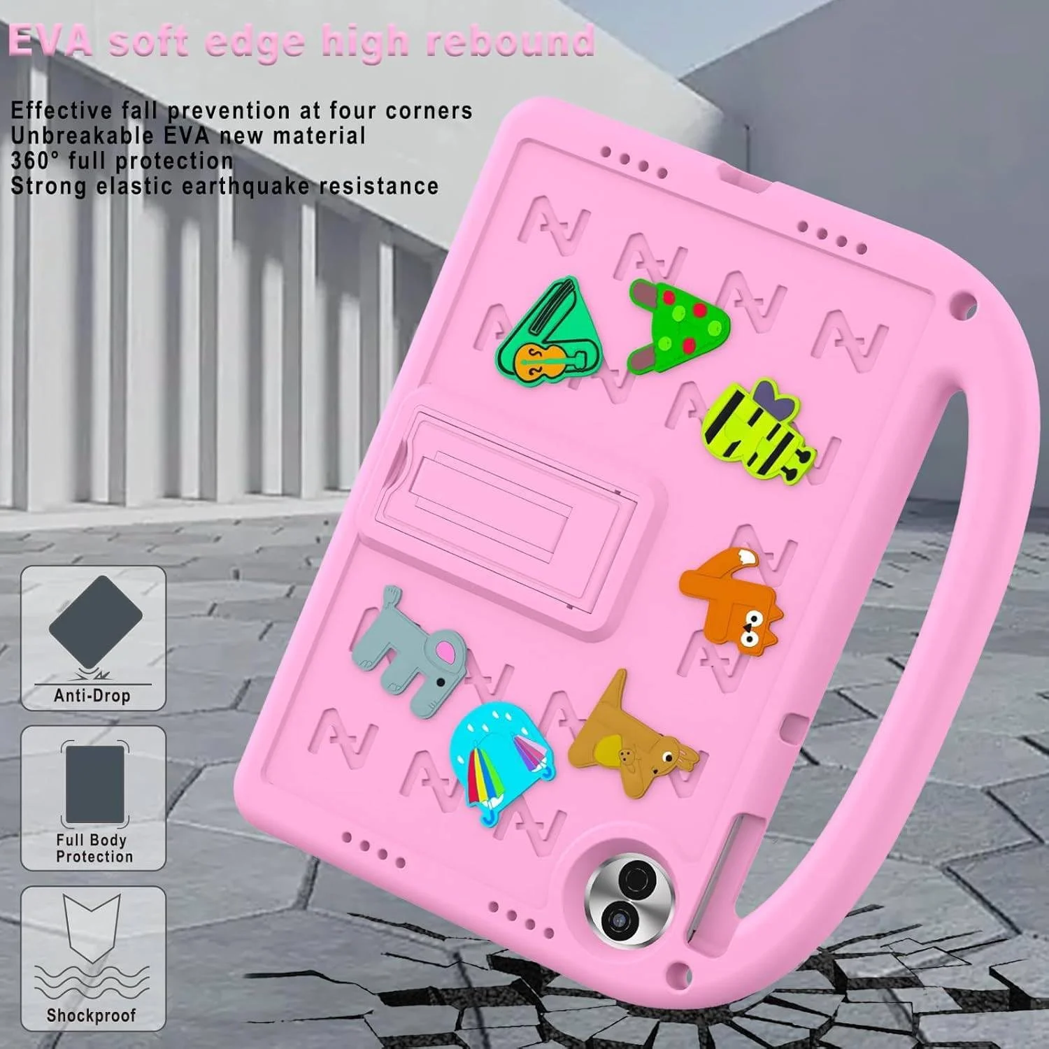 کیف محافظ کودکانه Vurtboly سازگار با Honor Pad 10 12.1 اینچ 2025، کاور محافظ کامل بدنه زیبا با پایه دسته دار، کاور سبک و مقاوم در برابر ضربه با بند شانه و پایه برای Honor Pad 10 12.1 اینچ (صورتی) کیف محافظ کودکانه Vurtboly سازگار با Honor Pad 10 12.1 اینچ 2025، کاور محافظ کامل بدنه زیبا با پایه دسته دار، کاور سبک و مقاوم در برابر ضربه با بند شانه و پایه برای Honor Pad 10 12.1 اینچ (صورتی)