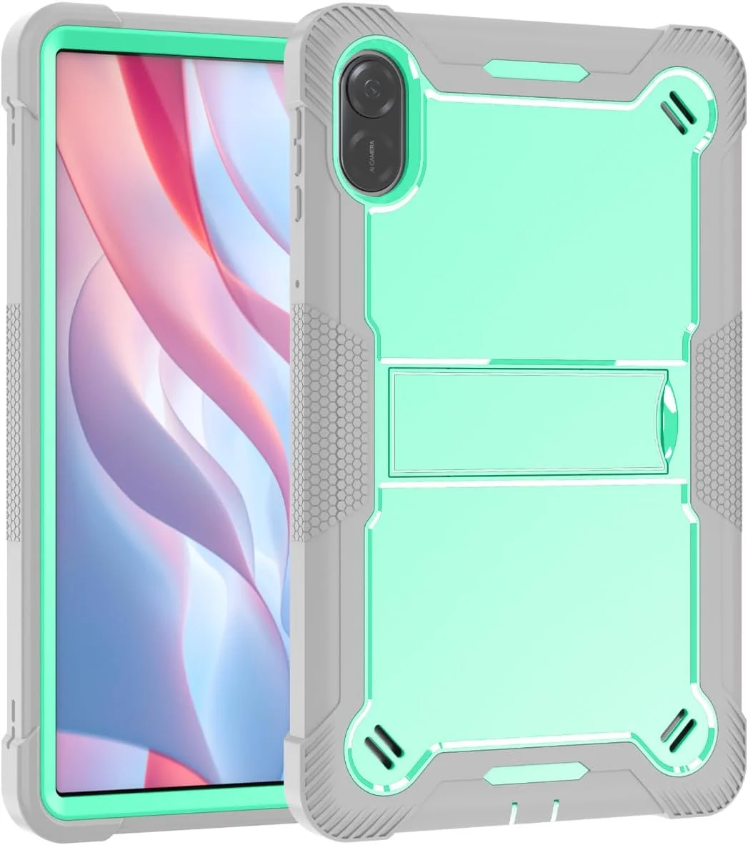 کاور تبلت Gruattreay برای آنر پد X8a / پد X9 (11 اینچ) (2024)، کاور سیلیکونی ضخیم ضد ضربه تبلت با استند، کاور محافظ ضد اصطکاک مناسب کودکان برای آنر پد X9 (سبز روشن)
